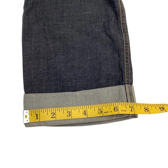 INC Soft Denim Slim Fit Blue Denim Jeans Cropped Cuffed Stretch Women Size 4 - Picture 7 of 8